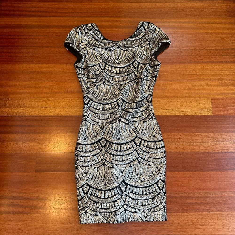 Dress the Population Sequin Cocktail Dress